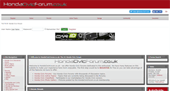 Desktop Screenshot of hondacivicforum.co.uk